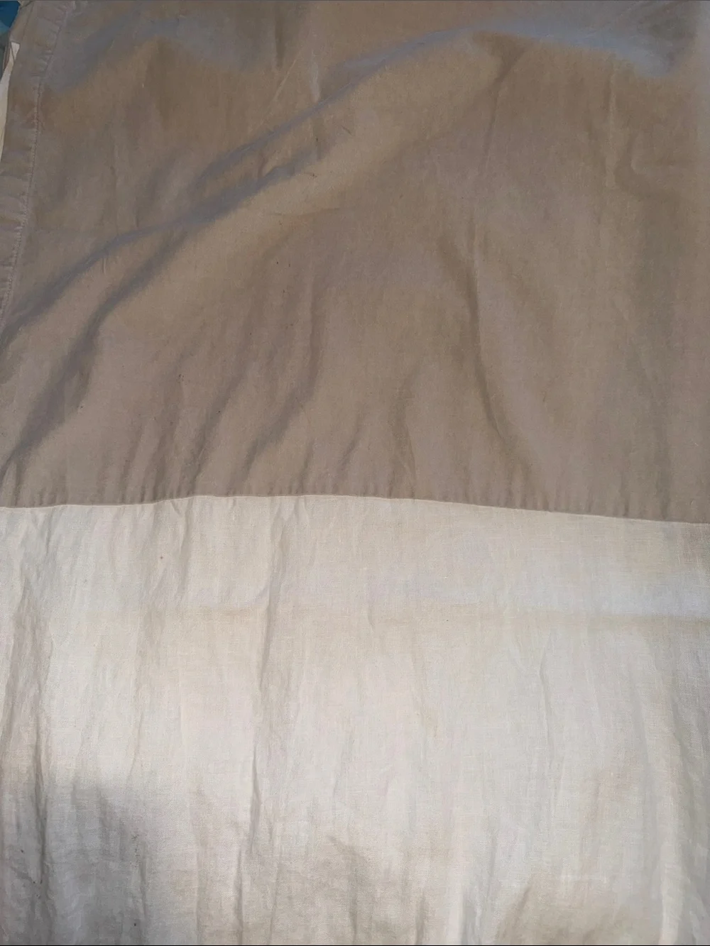 GRAY Linen and Velvet West Elm Curtains (2)